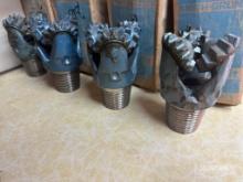 (4) Unused 3-3/4in Smith Gruner Milled Tooth Tricore Rock Drill Bit