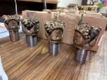 (4) Unused 3-1/8in Smith Gruner OFM Milled Tooth Tricore Rock Drill Bit