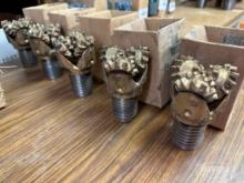 (5) Unused 3-1/8in Smith Gruner OFM Milled Tooth Tricore Rock Drill Bit
