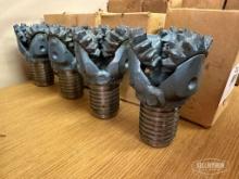 (4) Unused 3-1/8in Smith Gruner Milled Tooth Tricore Rock Drill Bit