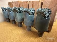 (5) Unused 2-15/16in Milled Tooth 2 Cone Rock Drill Bit w/ A Rod Pin