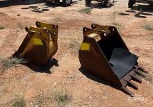(2) Caterpillar Backhoe Buckets