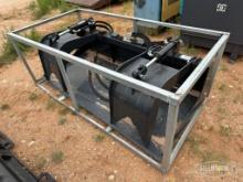Unused Wolverine 72in Grapple Bucket Skid Steer Attachment