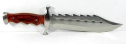 Timber Rattler “Sinful Spiked Bowie”  9-¼” Blade with Nylon Sheath  14 ¾” o