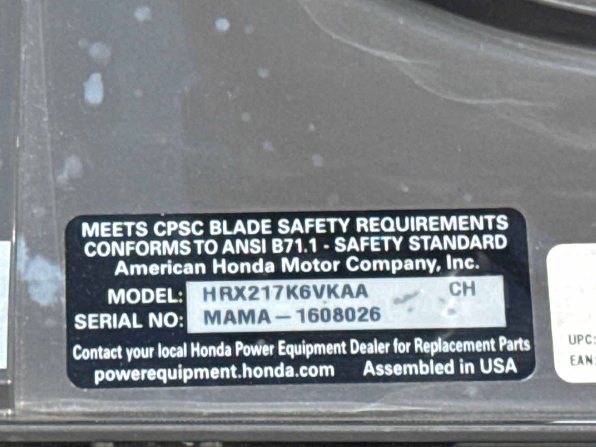 Honda HRX217 Push Mower
