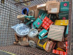 Wire crate of bearings from Fafnir, Skf, NDH, Etc