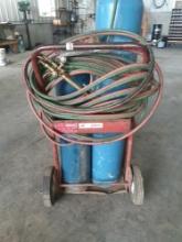 Acetylene Torch and Cart. Note: tanks not included