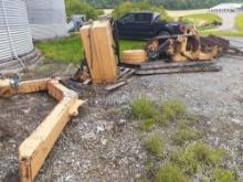 Diamond Center Mount boom flail mower with hydraulic Reservoir and counterweights