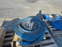 Approx. 70 Ft of 3 In. 100 PSI Lay Flat Hose
