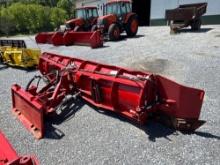 10' Snow Wolf Snow Plow W/21" Wings, Skid Loader Quick Attach