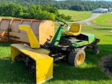 John Deere F912 W/ 4 Ft. Snowblower