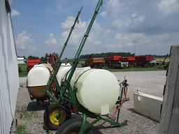 JD SPRAYER ON TRAILER