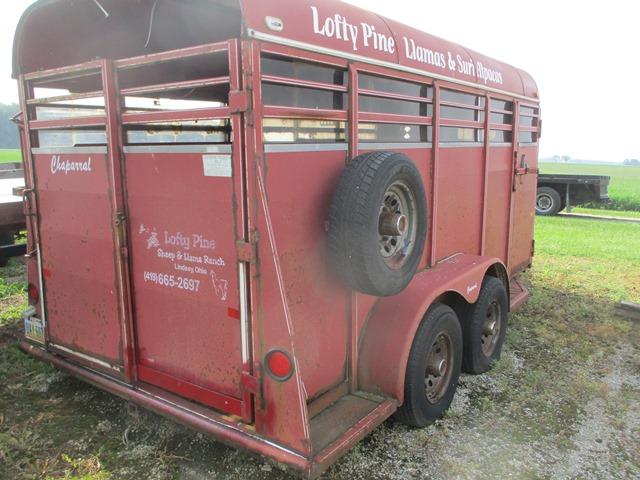 1999 CHAPARROL LIVESTOCK TRAILER