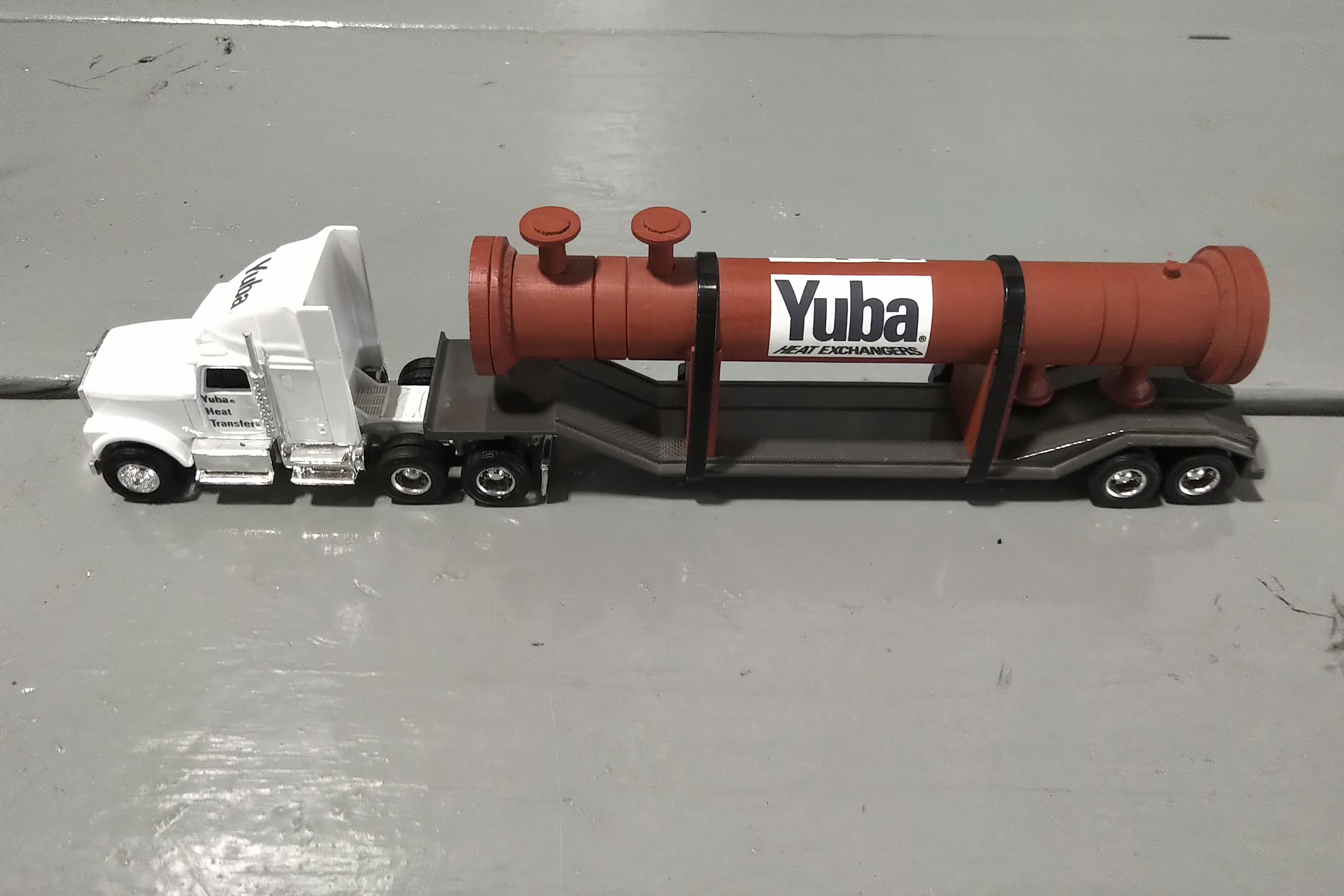 1/64 SCALE EARTL SEMI'S WITH YUBA AND GRAVE DIGGER TRAILERS
