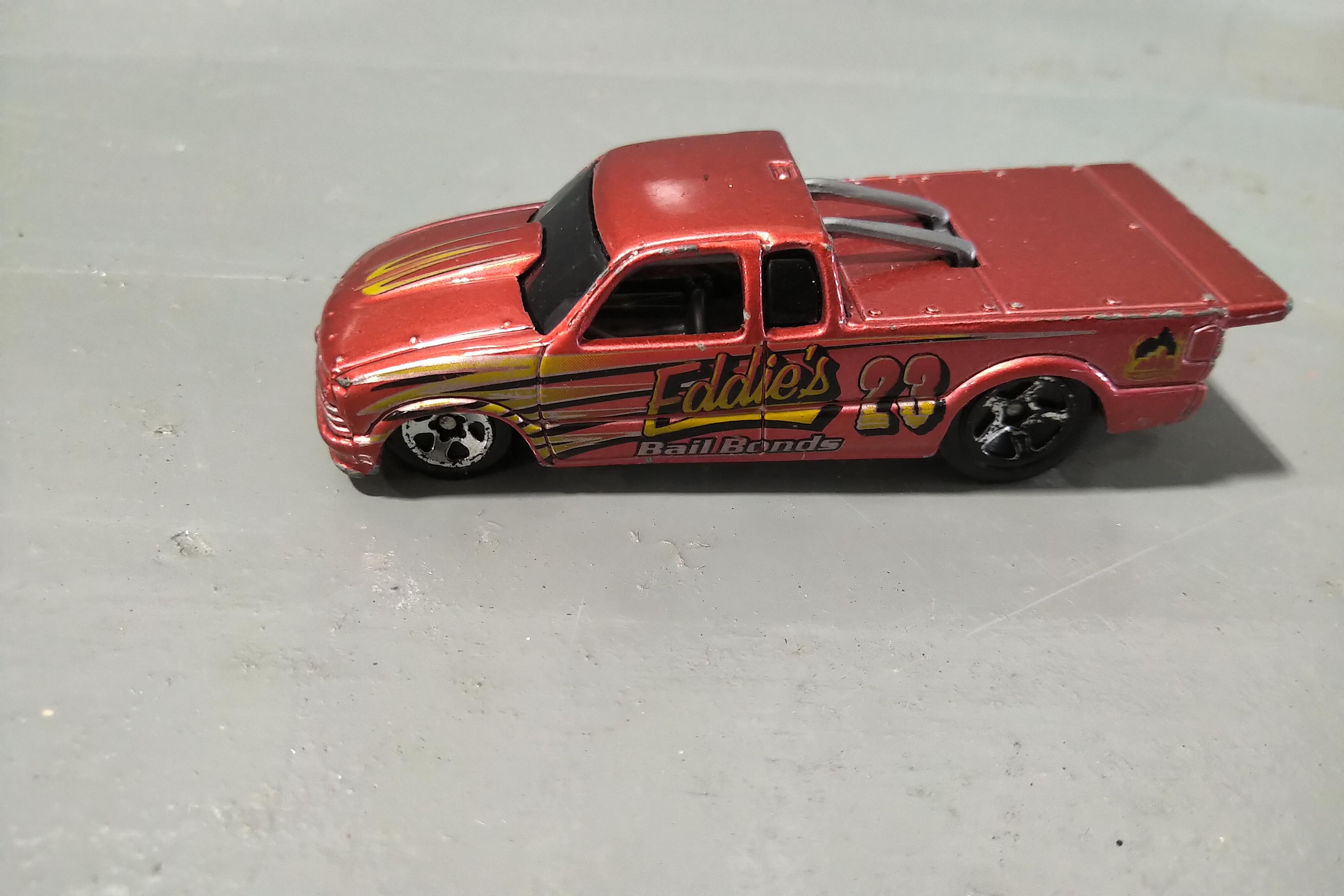 6 - 1/64 SCALE VEHICLES, 1 1/32 SCALE TRAIL BOSS TRUCK