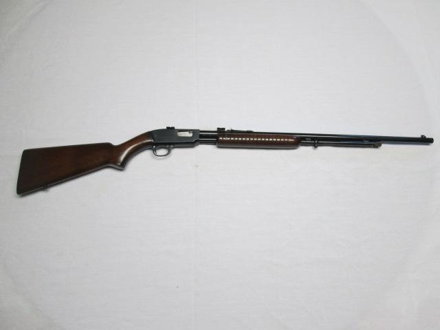 Winchester .22 S/L/LR M61 slide action tubular mags, sling rings, metal but