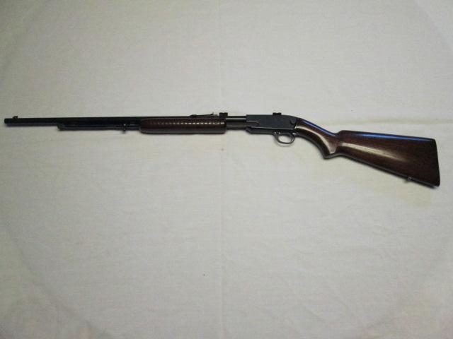 Winchester .22 S/L/LR M61 slide action tubular mags, sling rings, metal but