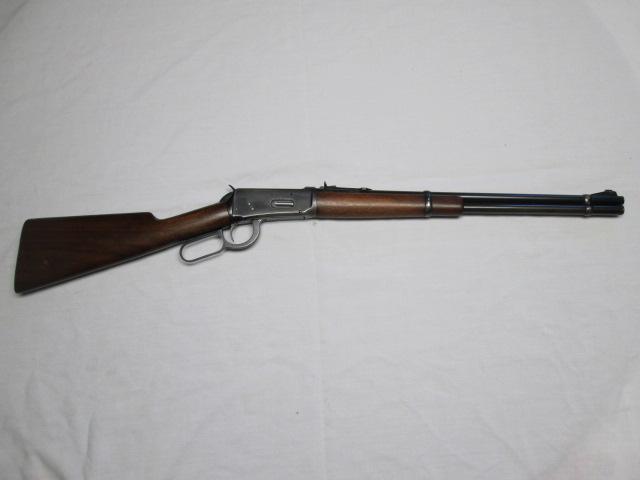 Winchester .32 WS M94 lever action repeating rifle, metal butt plate 120732
