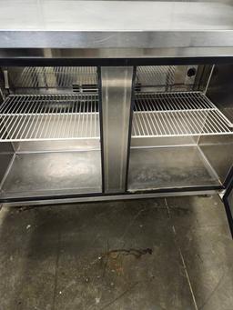 Turbo Air 2 door undercounter refrigerator