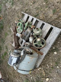 PALLET: (4) PUMPS, FAN, PLOW