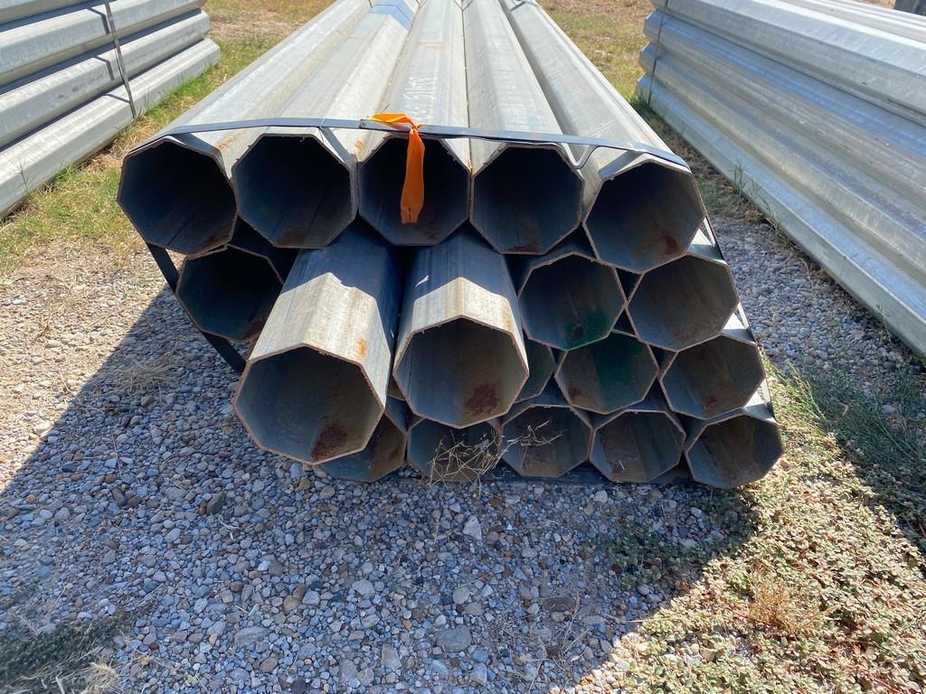 5in. Octagon Tubing 8ft. 20 ct.