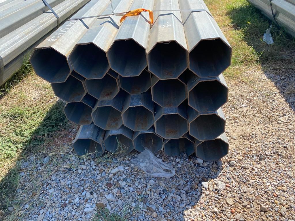 5in. Octagon Tubing 8ft. 20 ct.