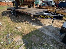 Big Tex 120A 20ft. Flatbed trailer tandem 7K Axles has title