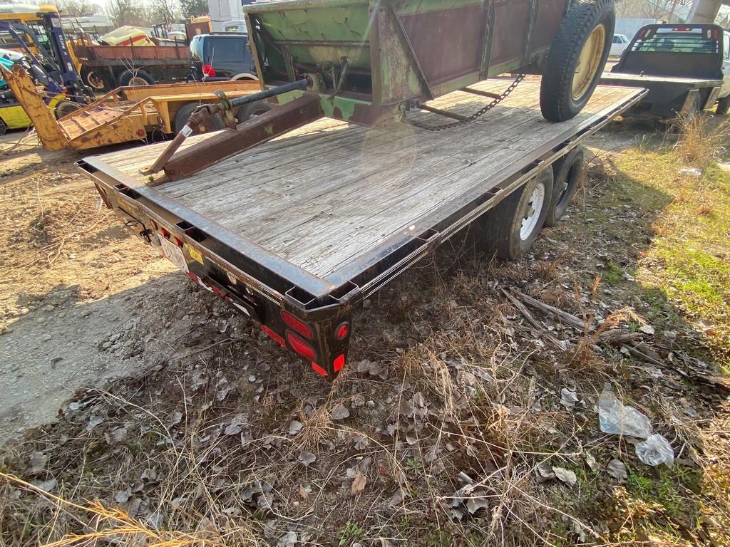 Big Tex 120A 20ft. Flatbed trailer tandem 7K Axles has title