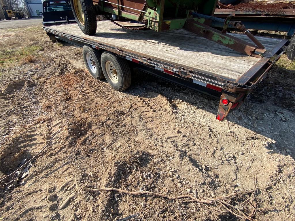 Big Tex 120A 20ft. Flatbed trailer tandem 7K Axles has title