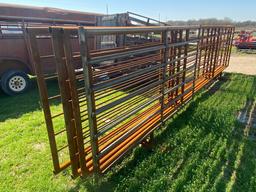5-24ft.Standing panels, one with gate