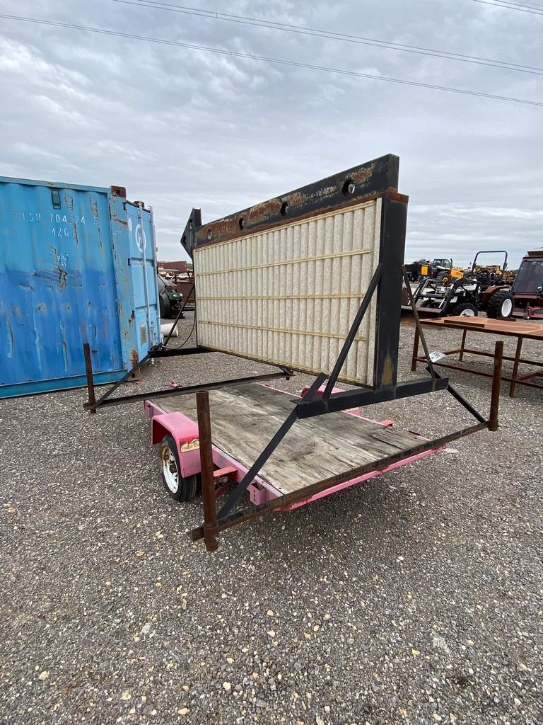 4x8 Utility Trailer with mounted sign