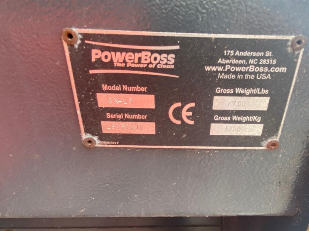 Powerboss 6XLP  (Amadillo 6X) Sweeper/vacuum runs & operates (Propane bottle does not go)