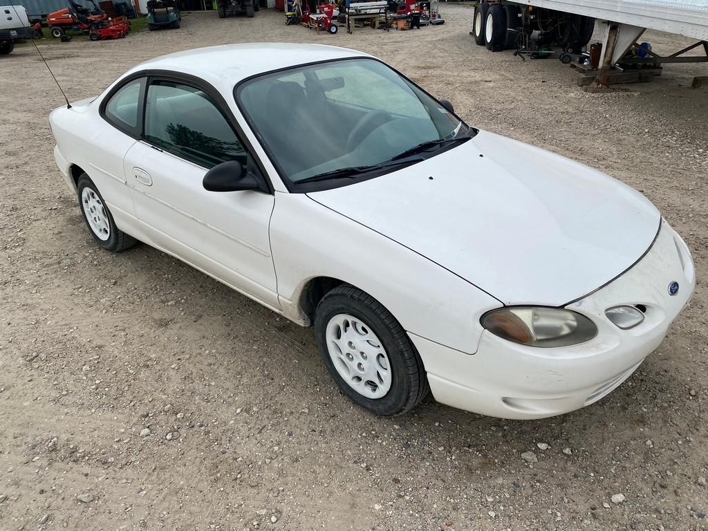 1998 Ford Escort White Shows 209K runs & drives standard trans cold ac clean title