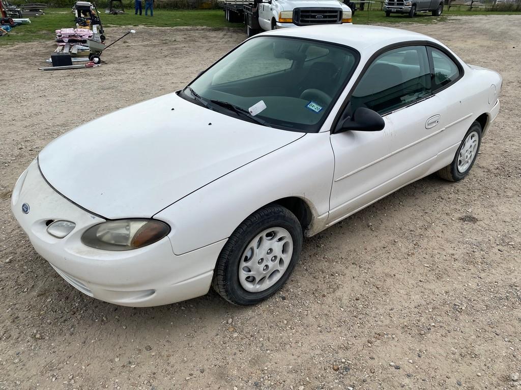 1998 Ford Escort White Shows 209K runs & drives standard trans cold ac clean title