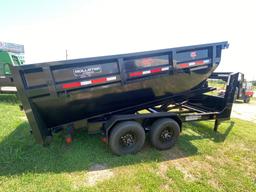 2022 PJ 14x6 Rollster Dumpster Trailer used 2 times
