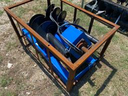 Agrotk Quick Attach Hydraulic Auger With 6'x12'x14" Bit