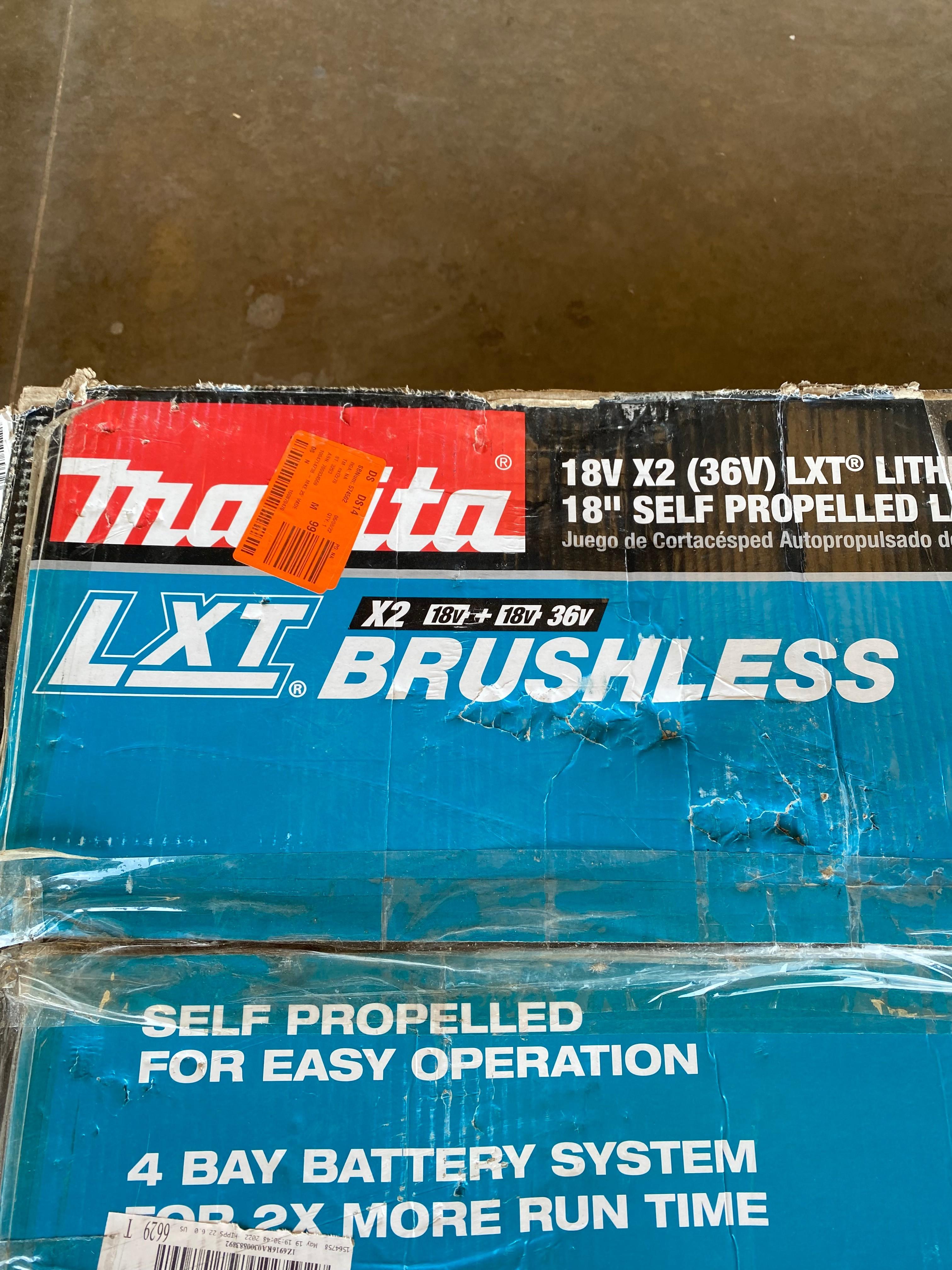 Makita 18V Self Propell Mower Battery & Charger