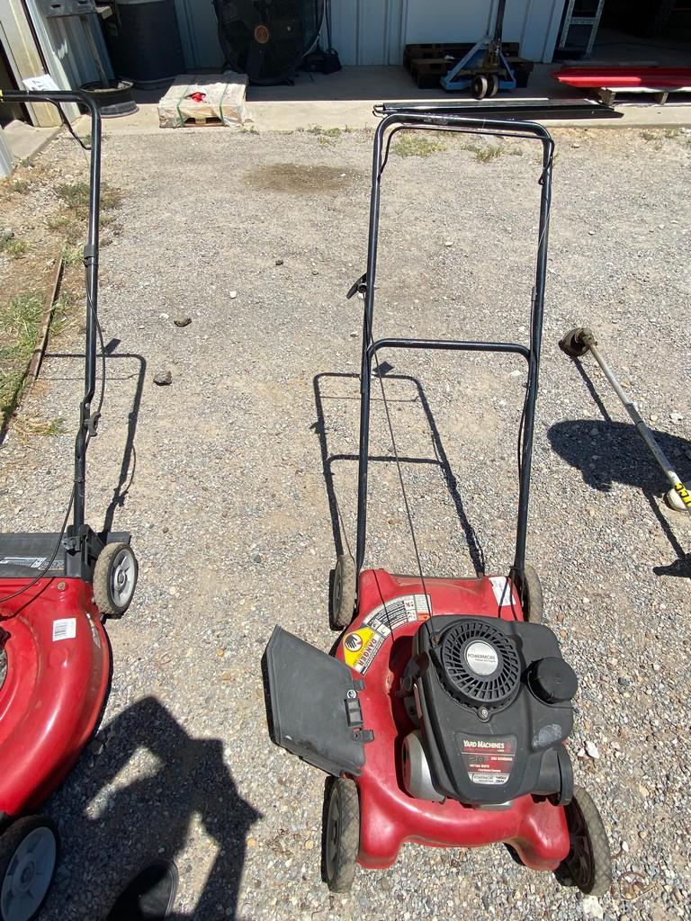 20" Yard Machine Push Mower runs