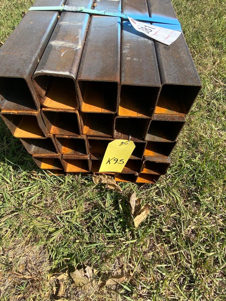 2 1/2" Square tubing 14 Ga 25 pcs @ 17' 425 ft.