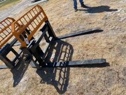 New Quick Attach Skid Steer Pallet Forks Lift