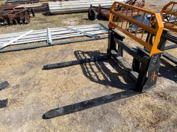 New Quick Attach Skid Steer Pallet Forks Lift