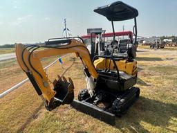Mini Excavator Push Blad hand control