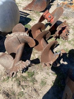 3 Large Excavator auger bits