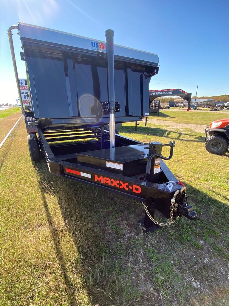 New Maxx D 83"x14ft.Dump trailer with 3ft. Side Walls,telescoping lift cyl. 8KAxles with spare tire,