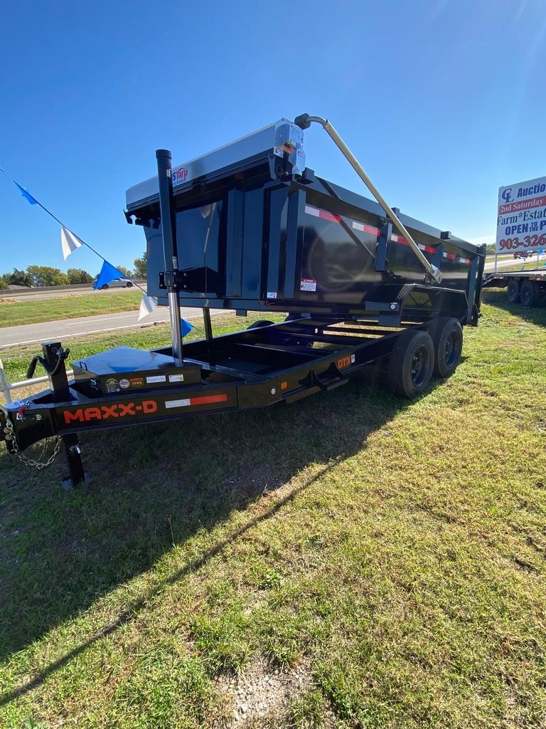 New Maxx D 83"x14ft.Dump trailer with 3ft. Side Walls,telescoping lift cyl. 8KAxles with spare tire,
