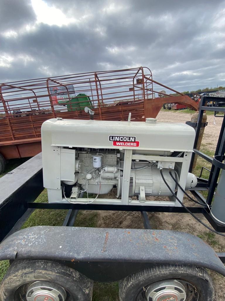 Lincoln Gas Welder, Leads,bottles,runs but will not weld