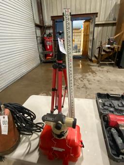 Surveyor with tripod stand
