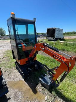 2024 AGT LH13R Mini Excavator Closed Cab 420cc Gas Engine