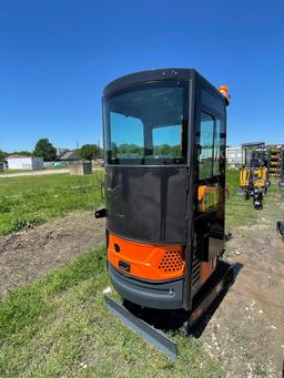 2024 AGT LH13R Mini Excavator Closed Cab 420cc Gas Engine