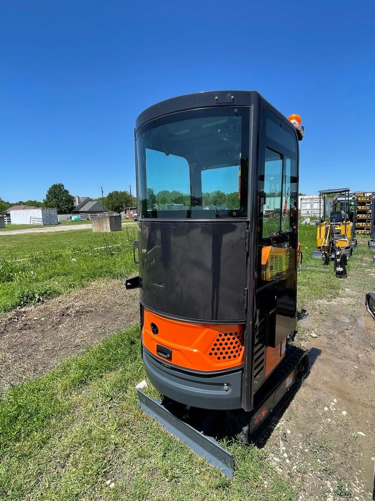 2024 AGT LH13R Mini Excavator Closed Cab 420cc Gas Engine